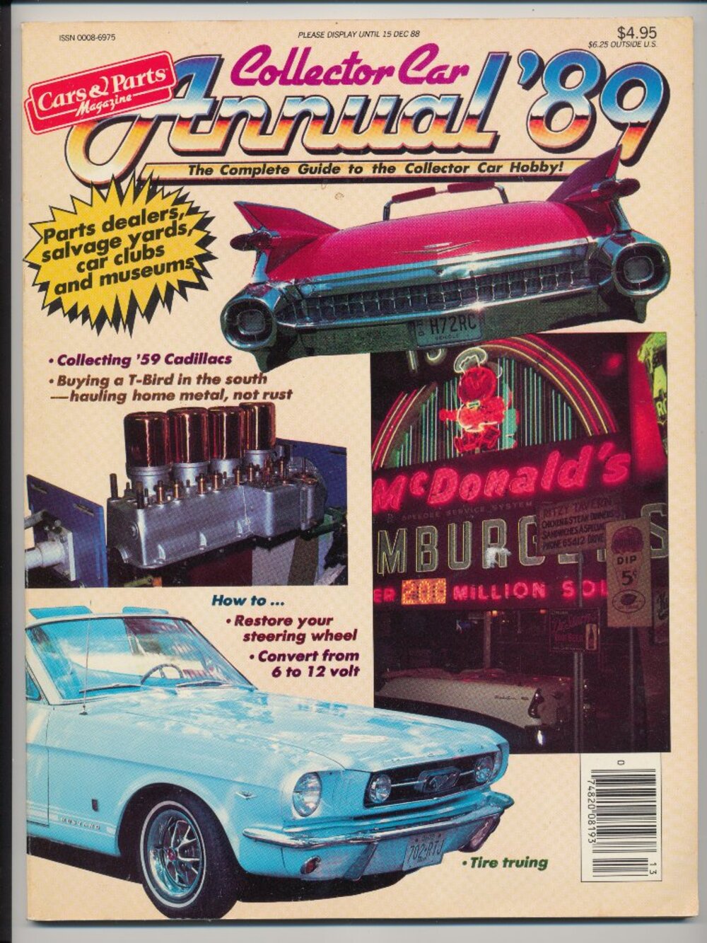 Cars & Parts Magazine Collector Car Annual 1989 - '59 Cadillac, L88 Corvette...